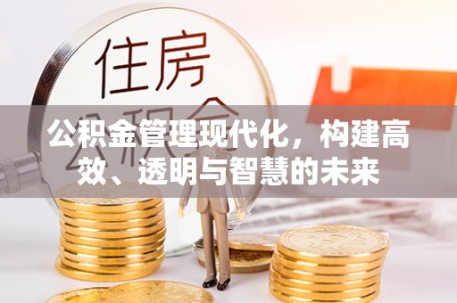 新沂公积金管理现代化，构建高效、透明与智慧的未来
