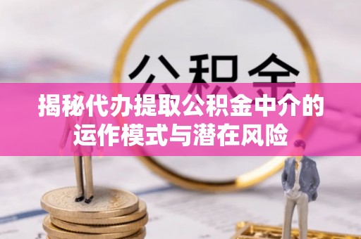 新沂揭秘代办提取公积金中介的运作模式与潜在风险