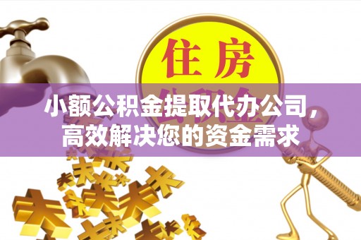 新沂小额公积金提取代办公司，高效解决您的资金需求
