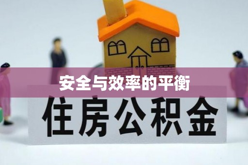 新沂安全与效率的平衡