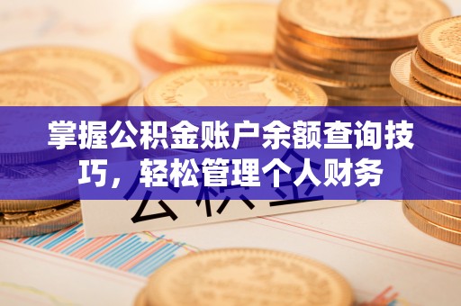 新沂掌握公积金账户余额查询技巧，轻松管理个人财务