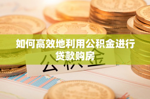 新沂如何高效地利用公积金进行贷款购房